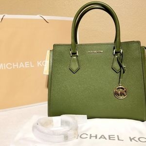 MK Leather Satchel